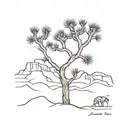 joshua tree tattoo design idea