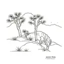 joshua tree tattoo design idea