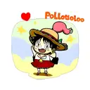 pollito con sombrero de luffy tattoo design idea