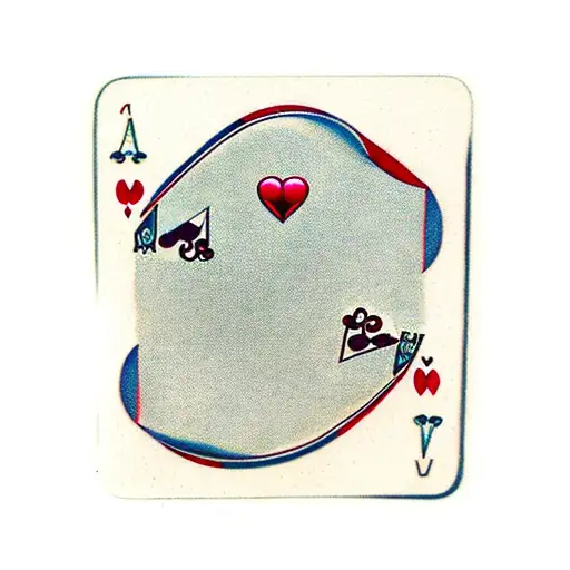 2 of hearts and 7 of spades cards, small, discrete tattoo design idea
