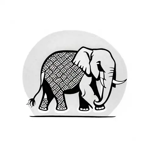 Elephant Tattoo Posters for Sale | Redbubble