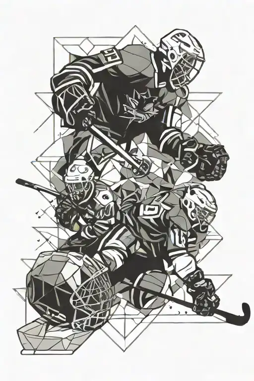 Family, Football, Ice Hockey tattoo design idea