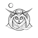 witchy tattoo design idea