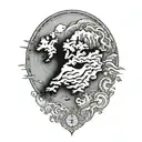 map of iceland tattoo design idea