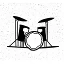 drums  tattoo design idea