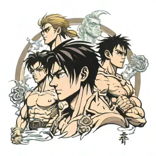 eren yeager, Baki hanma, Satoru gojo tattoo design idea