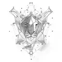 leo constellation  tattoo design idea