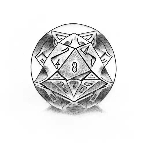 Dice tattoo design idea