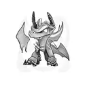  spyro Magic Crafters tattoo design idea