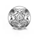 Dice tattoo design idea