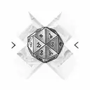 Dice tattoo design idea