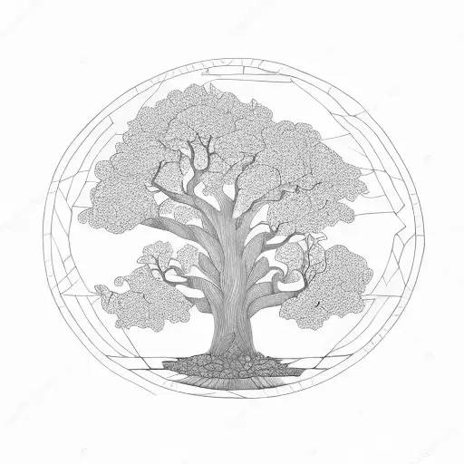 oak tree  tattoo design idea