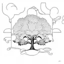 oak tree  tattoo design idea
