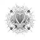 eternal love tattoo design idea