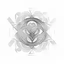 eternal love tattoo design idea