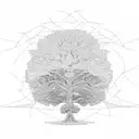 oak tree  tattoo design idea