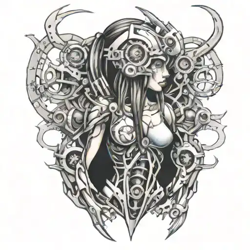 sexy girl tattoo design idea