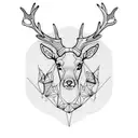 stag tattoo design idea