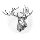 stag tattoo design idea