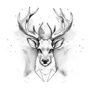 stag tattoo design idea