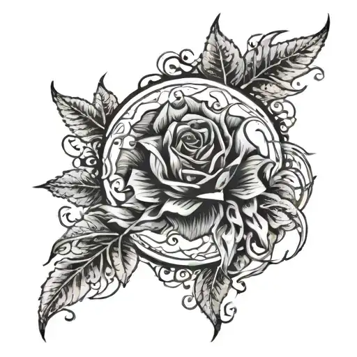 depression alone tattoo design idea