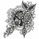 depression alone tattoo design idea