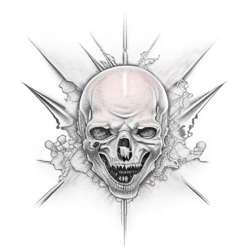 otherworld opening crack tattoo design idea