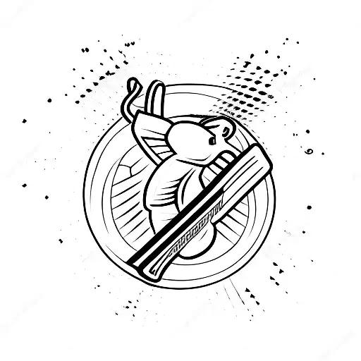 cricket game tattoo design idea