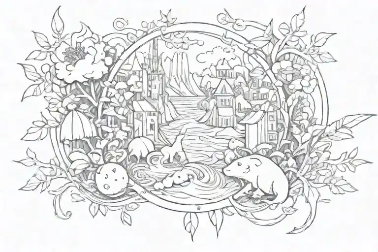 If I'm lucky enough I will go through hard things and it will make me gentle to the ways of the world tattoo design idea