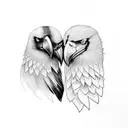 Odin's ravens Huginn and Muninn tattoo design idea