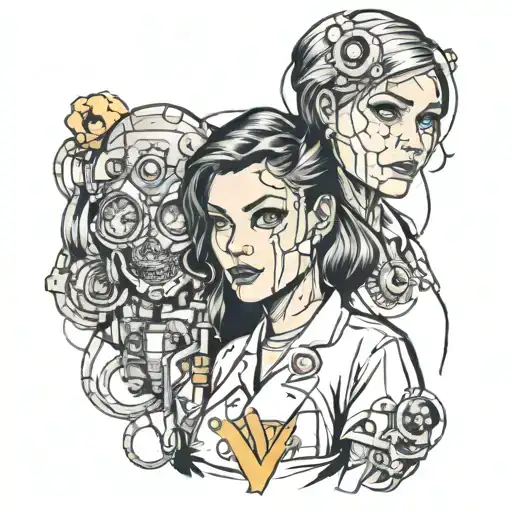 NeoTraditional "Create A Tattoo Of The Super Powerful..." Tattoo Idea BlackInk AI