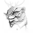 hunting tattoo design idea