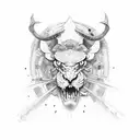 hunting tattoo design idea