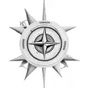 ESPINOZA Compass  tattoo design idea
