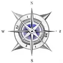 ESPINOZA Compass  tattoo design idea