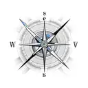 ESPINOZA Compass  tattoo design idea