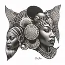 african magic tattoo design idea