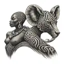 african magic tattoo design idea