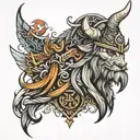 viking tattoo design idea