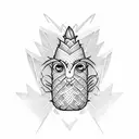 Pineapple tattoo design idea