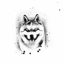 akita inu tattoo design idea