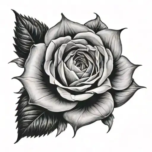 yorkshire rose bush more than one flower   tattoo design idea