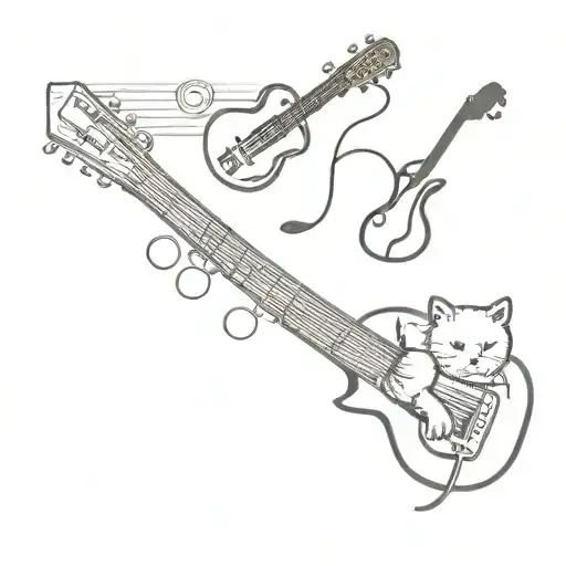 pianokey guitar music friendship tattoos tattoo design idea