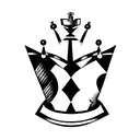 chess queen tattoo design idea