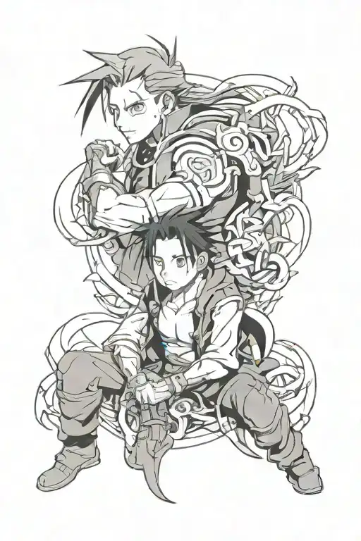 fullmetal Alchemist Brotherhood  tattoo design idea