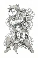 fullmetal Alchemist Brotherhood  tattoo design idea