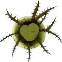 Venus's flytrap stems and thorns forearm tattoo design idea