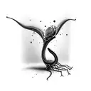 The Venus's flytrap goth tattoo design idea