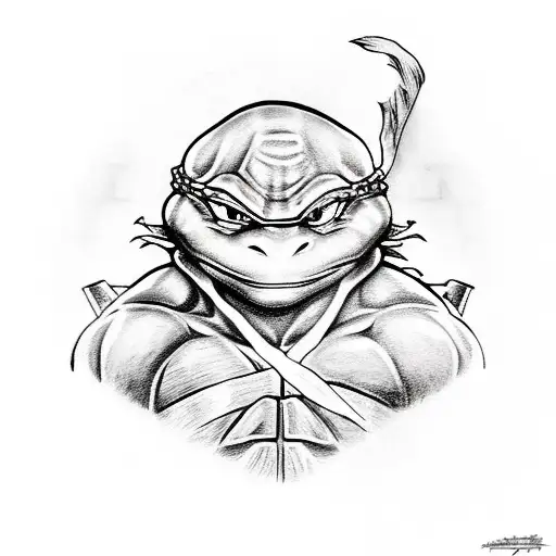 Ninja turtles as saiyans tattoo design idea