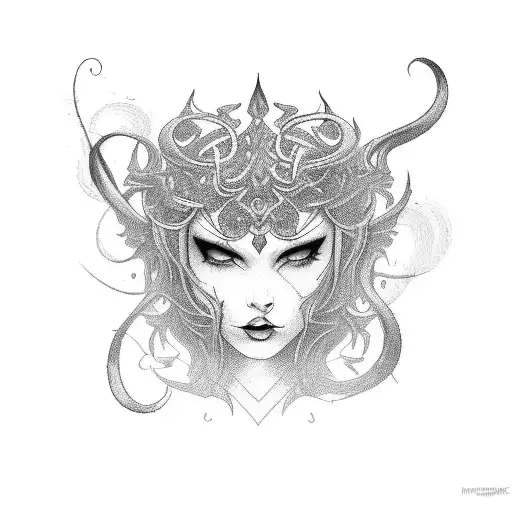 Morgana tattoo design idea